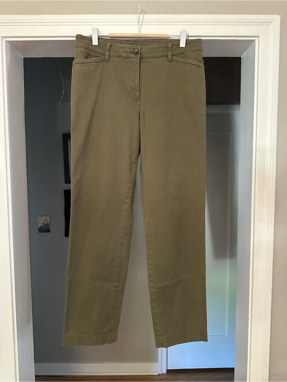 Talbots Olive Straight-Leg Women’s Chino